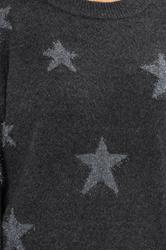 EVANS Plus Size Grey Star Tinsel Detail Jumper | Evans 4
