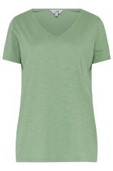 LTS Tall 2 PACK Green & Grey Stripe Cotton T-Shirt | Long Tall Sally 9