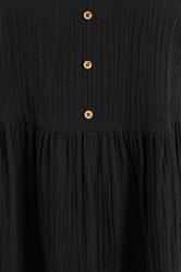 YOURS Plus Size Black Cheesecloth Sleeveless Top | Yours Clothing 4