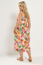 YOURS Plus Size White Fruit Print Smock Dress | Yours Clothing 2
