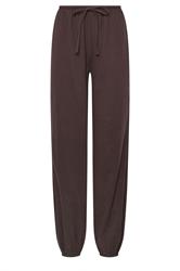 LTS Tall Chocolate Brown Textured Cotton Balloon Trousers