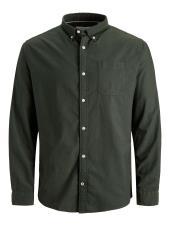 JACK & JONES Big & Tall Forest Green Oxford Shirt