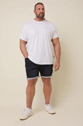 BadRhino Big & Tall Black Ultra Stretch Denim Shorts | BadRhino 1