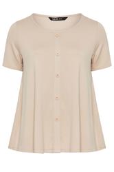 YOURS Curve Natural Brown Soft Touch Top