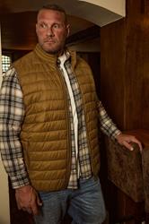 BadRhino Big & Tall Brown Puffer Gilet | BadRhino 3