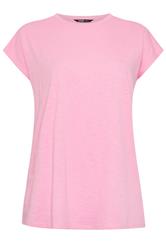 YOURS 3 PACK Plus Size Pink & White Grown-On Sleeves T-Shirts | Yours Clothing 12