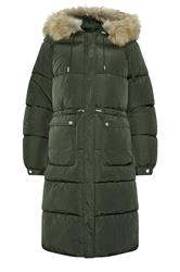 LTS Tall Khaki Green Padded Midi Coat