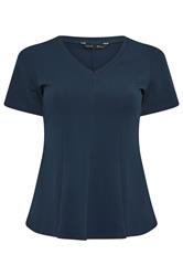 LIMITED COLLECTION Curve Navy Blue Corset Top