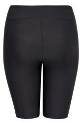 YOURS Curve Plus Size Black High Waist Swim Shorts | Yours Clothing  8