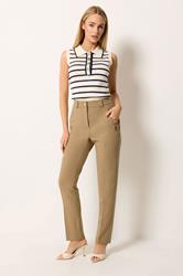 STAR Natural Brown Tailored Straight Leg Trousers