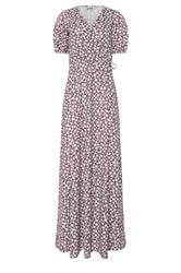 LTS Tall Berry Red Ditsy Floral Print Wrap Maxi Dress