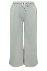 YOURS Plus Size Grey Wide Leg Joggers | Yours Clothing 5