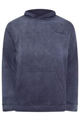 BadRhino Big & Tall Navy Blue Sun Bleached Hoodie