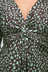 YOURS LONDON Plus Size Black Knot Detail Front Top | Yours Clothing 4