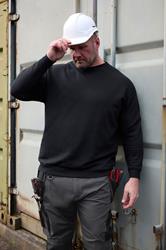 BadRhino Big & Tall Black Workwear Crew Neck Sweatshirt | BadRhino  3