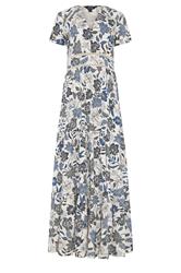 LTS Tall Women's Blue Floral Lace Detail Maxi Dress | Long Tall Sally 5