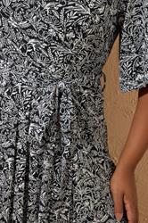 YOURS Plus Size Black & White Floral Wrap Maxi Dress | Yours Clothing 4