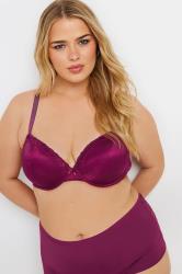YOURSET 2 PACK Plus Size Red & Black Underwired T-Shirt Bras | Yours Clothing 2