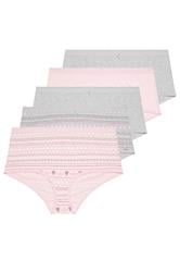 YOURSET 5 PACK Plus Size Grey Fairisle Full Briefs | Yours Clothing 3