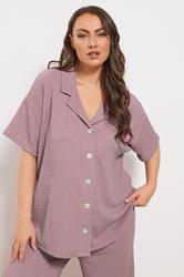 YOURS Plus Size Pink Textured Shirt | Yours Clothing 3