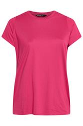 YOURS Curve Hot Pink Core T-Shirt