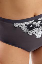 YOURS Plus Size Purple Floral Lace Mesh Full Briefs | Yours Clothing 4