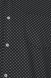 BadRhino Big & Tall Black Geometric Print Party Shirt | BadRhino 4