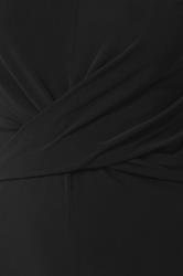 LTS Tall Black Twist Front Wide Leg Jumpsuit | Long Tall Sally 4