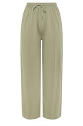 YOURS Curve Light Khaki Green Wide Leg Joggers