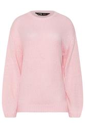 LTS Tall Pink Balloon Sleeve Jumper