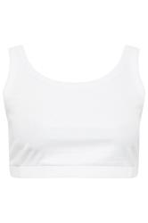 YOURSET 2 PACK Plus Size Black & White Ribbed Crop Tops | Yours Clothing  5