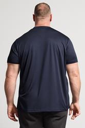 IronRhino Big & Tall Navy Blue Branded Performance T-Shirt | BadRhino 2