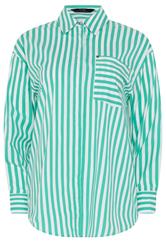 STAR Green Striped Long Sleeve Shirt