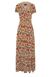 LTS Tall Orange Floral Maxi Dress