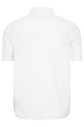BadRhino Big & Tall Premium White Short Sleeve Oxford Cotton Shirt 4