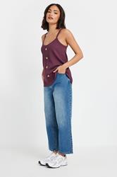 PixieGirl Petite Women's 2 PACK Sage Green & Purple Button Down Cami Tops | PixieGirl 2