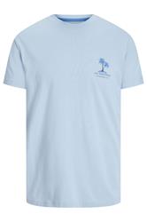 JACK & JONES Big & Tall 3 PACK Chambray Blue Summer Vibe T-Shirts 7
