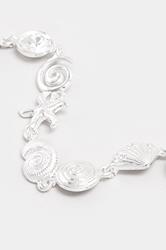 Silver Tone Shell Charm Bracelet | Yours Clothing 2