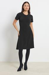 PixieGirl Petite Women's Black Textured Mini Dress | PixieGirl 3