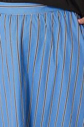 YOURS Plus Size Blue Stripe Midi Skirt | Yours Clothing 5