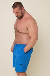 BadRhino Big & Tall Blue Cargo Swim Shorts | BadRhino 4