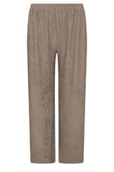 M&Co Petite Mocha Brown Crinkle Wide Leg Trousers | M&Co 6