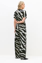 LTS Tall Black Abstract Wrap Jumpsuit | Long Tall Sally 2