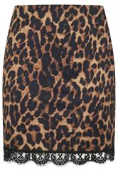 LIMITED COLLECTION Plus Size Black Leopard Print Mini Skirt | Yours Clothing 5