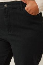 EVANS Plus Size Black Denim Mom Jeans | Evans 5