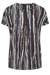 EVANS Plus Size Brown Tie Dye Swing Top | Evans 5