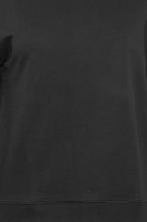 Petite Black Crew Neck Sweatshirt | PixieGirl 5