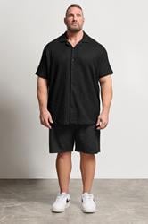 BadRhino Big & Tall Black Textured Shorts | BadRhino 2