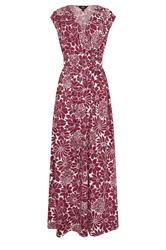 LTS Tall Women's Red Floral Cotton Wrap Maxi Dress | Long Tall Sally 5