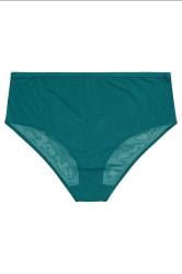 YOURS Plus Size Green Lace Detail Full Briefs | Yours Clothing 6